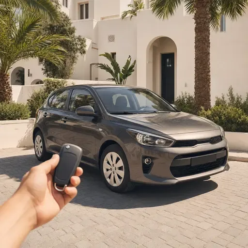 Compact rental car